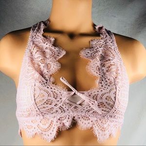 Victoria Secret Blush Lace Dream Angels Bralette S